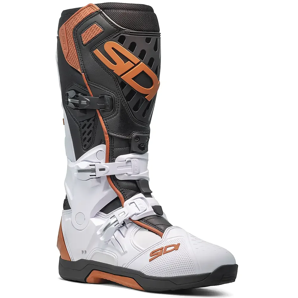Acabado de fábrica en color Blanco/Negro/Bronce, 50 para el CROSSAIR / Botas - Moto Garage Miami