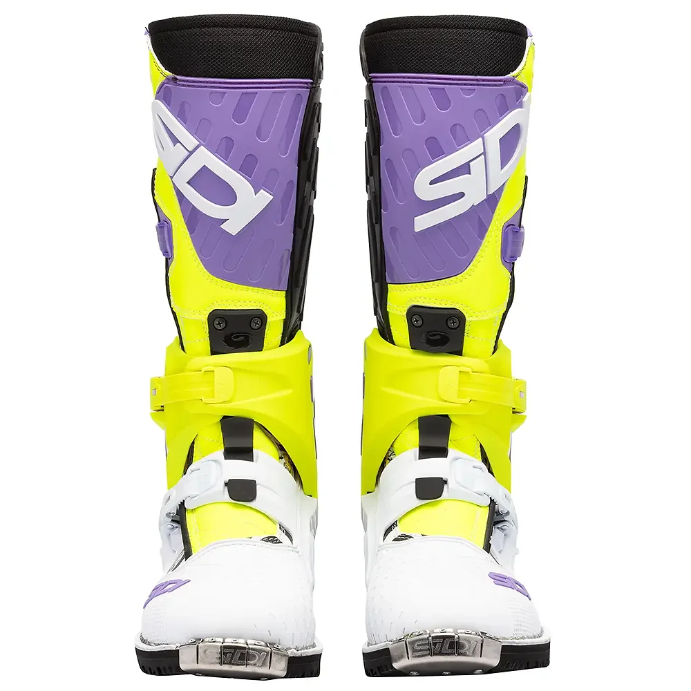 Primer plano de la construcción y material del Crossair HD Enduro Botas SIDI - Moto Garage Miami