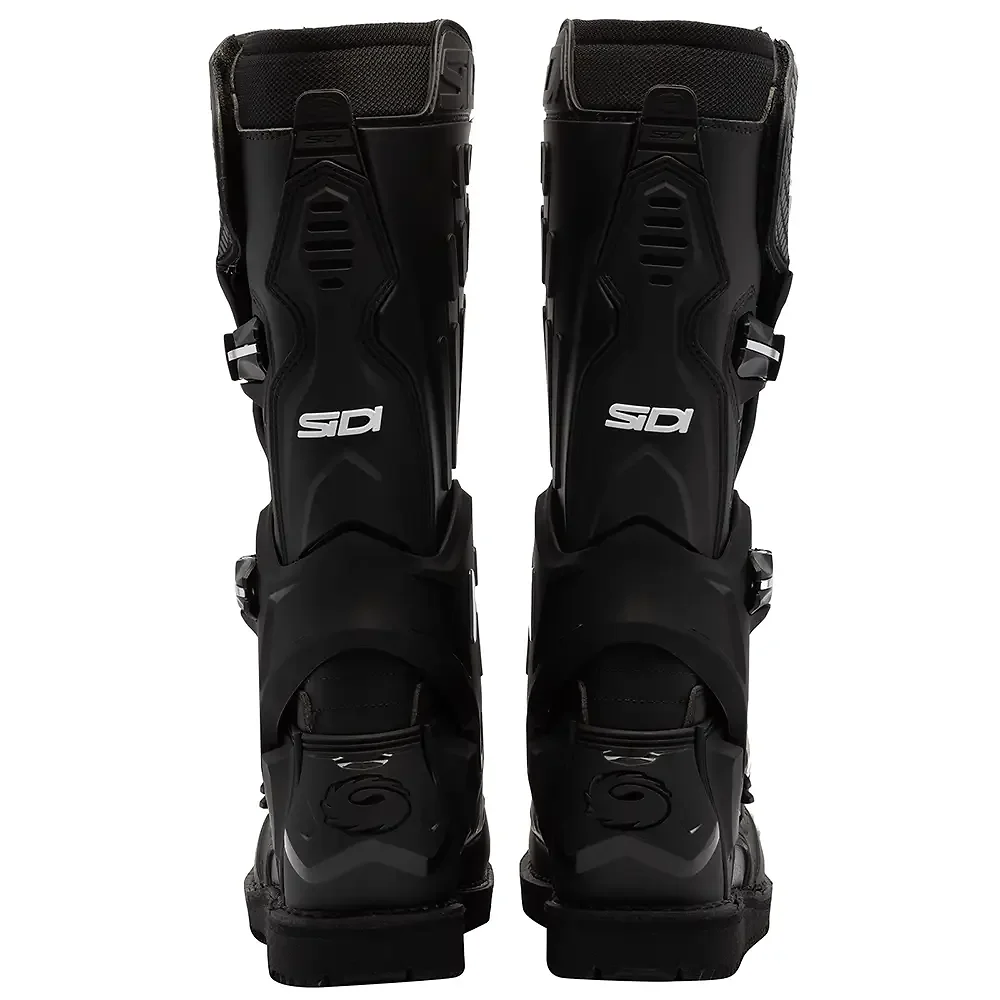 Primer plano de la construcción y material del Crossair HD Enduro Botas SIDI - Moto Garage Miami