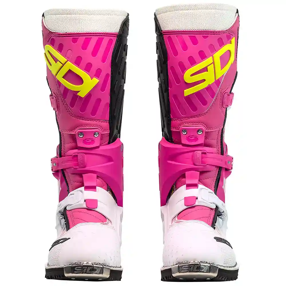 Vista frontal y diseño de calota del Crossair HD Enduro Botas SIDI - Moto Garage Miami