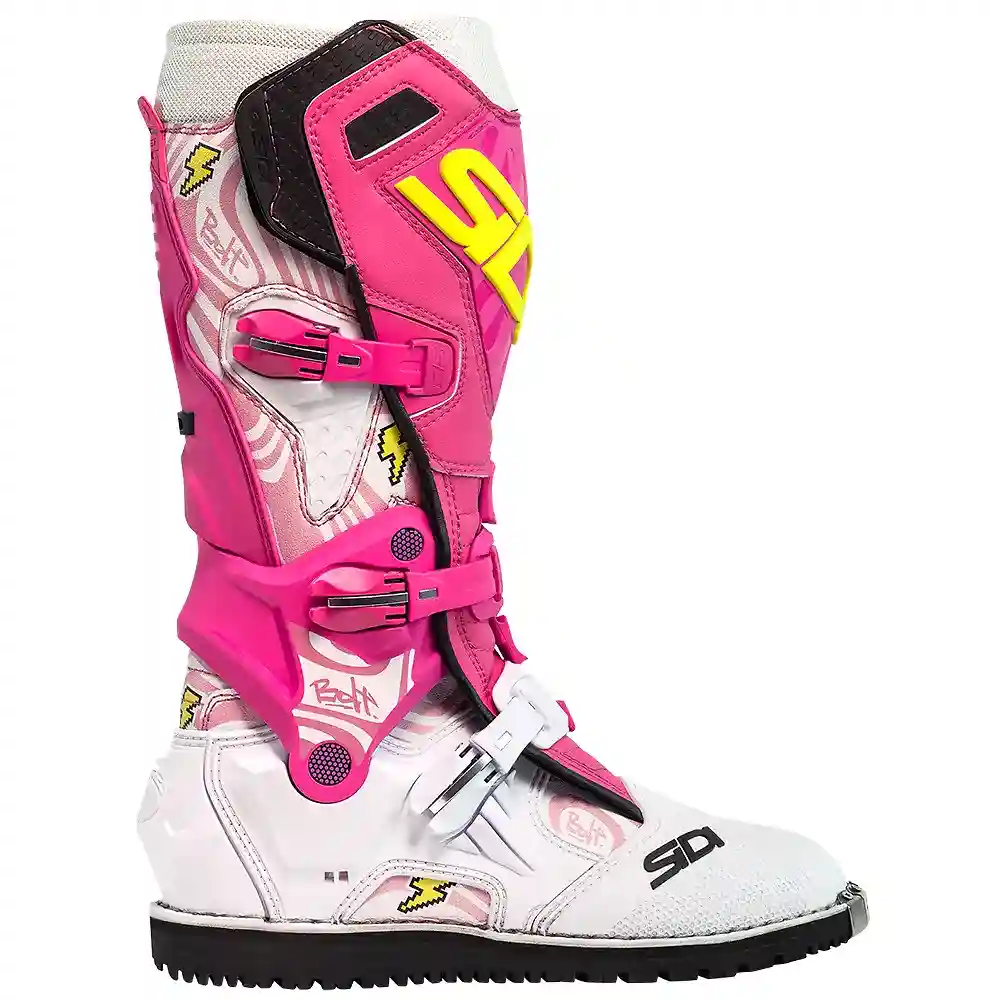 Acabados interiores y sistema de retención del modelo Crossair HD Enduro Botas SIDI - Moto Garage Miami
