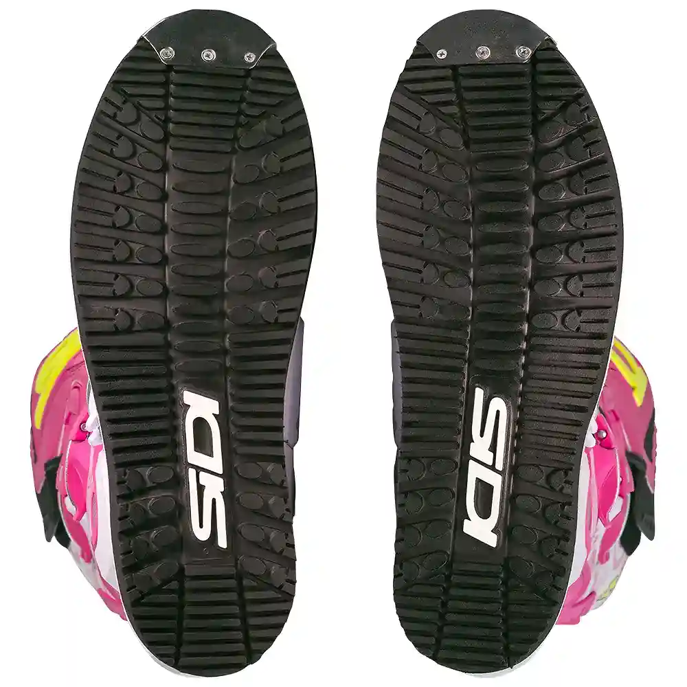 Detalle posterior y spoiler integrado del equipamiento Crossair HD Enduro Botas SIDI - Moto Garage Miami