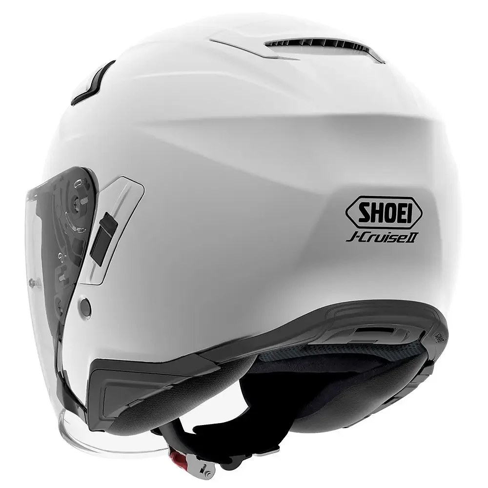 Detalle posterior y spoiler integrado del equipamiento J-CRUISER II Casco Shoei - Moto Garage Miami