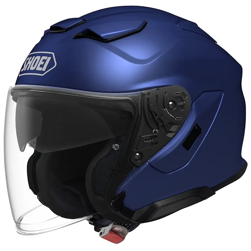 Detalle de pintura y diseño en tonalidad Azul Metálico Mate, 2XL del J-CRUISER 3 Casco - Moto Garage Miami
