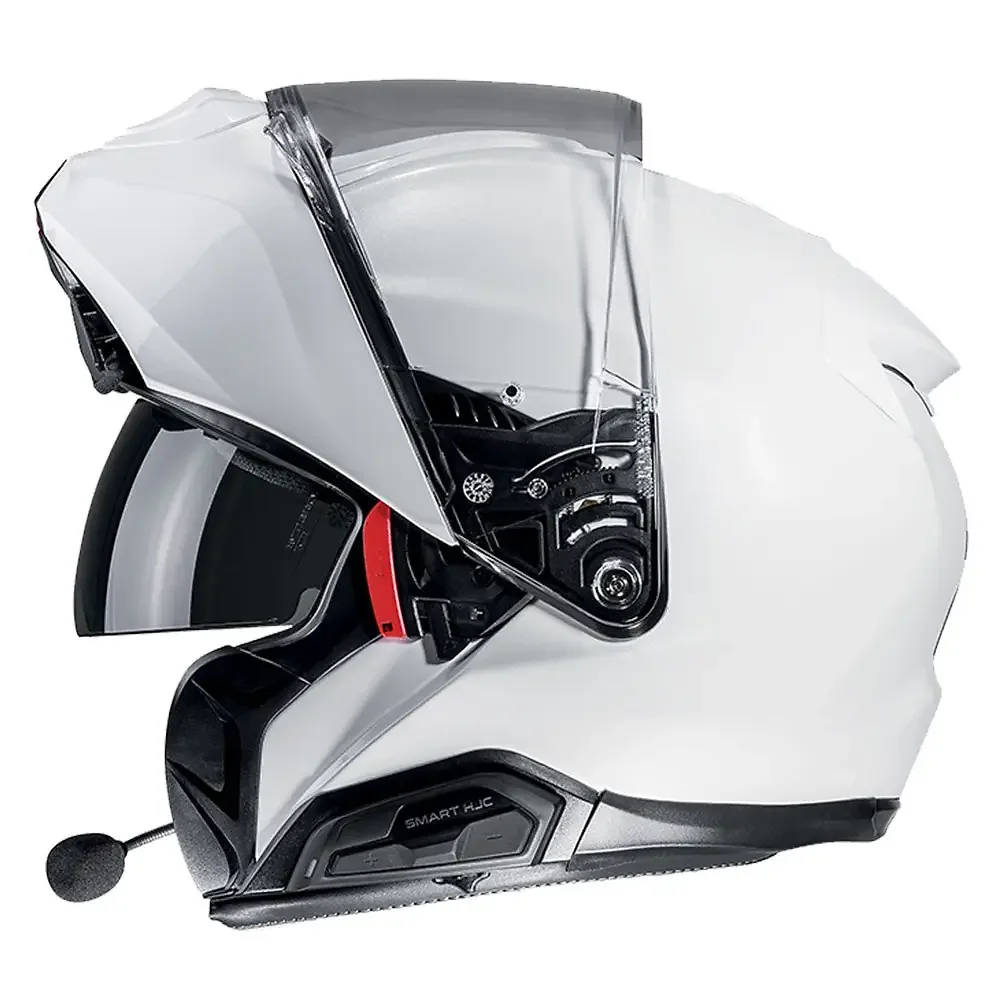 Detalle posterior y spoiler integrado del equipamiento SMART HJC 21B - Moto Garage Miami