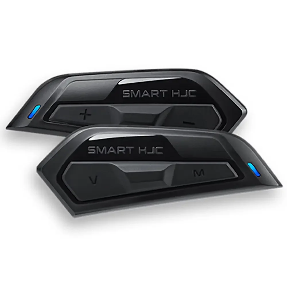 Vista frontal y diseño de calota del SMART HJC 50B - Moto Garage Miami