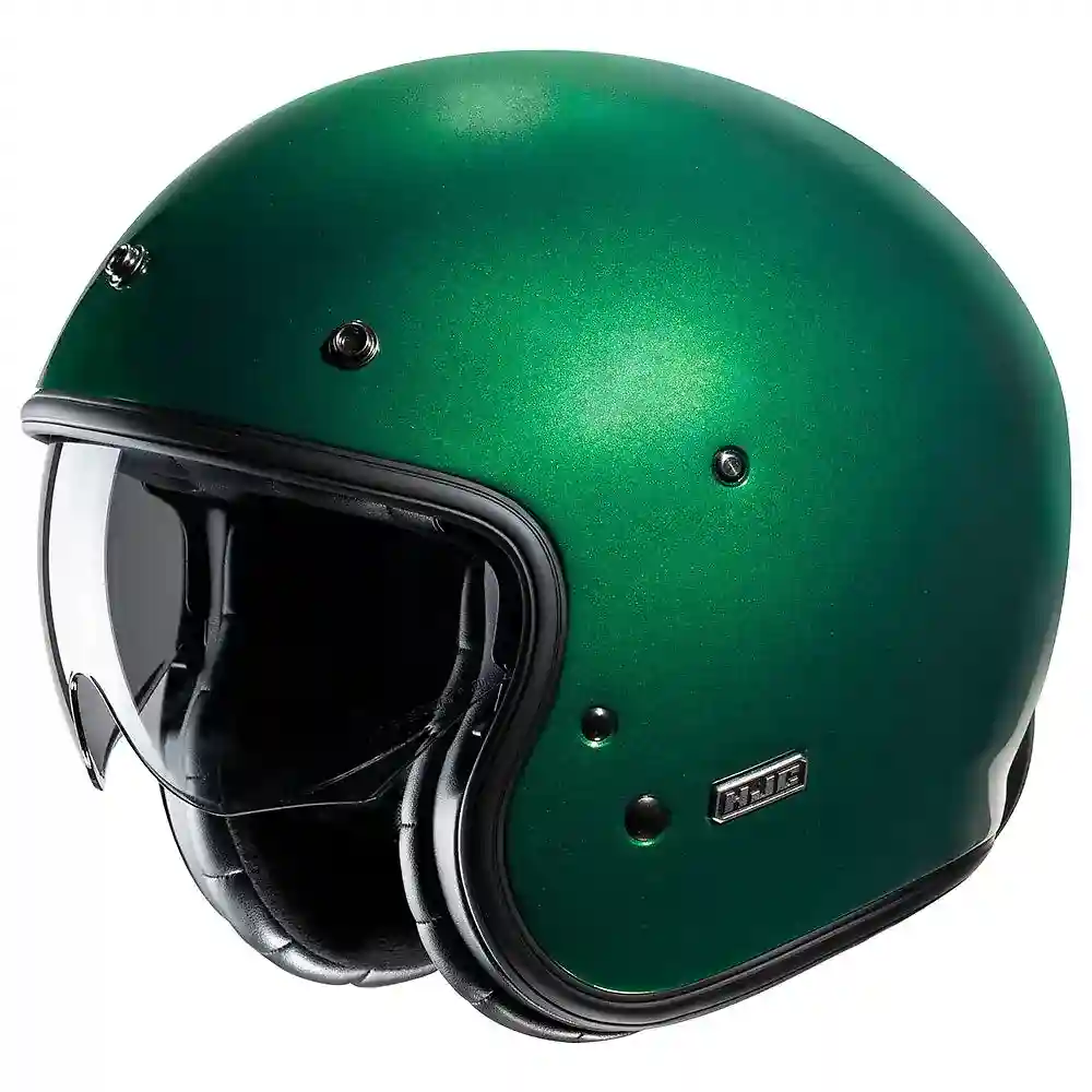 Materiales y estética visual de la versión Verde Profundo, 2XL del V31 Casco - Moto Garage Miami