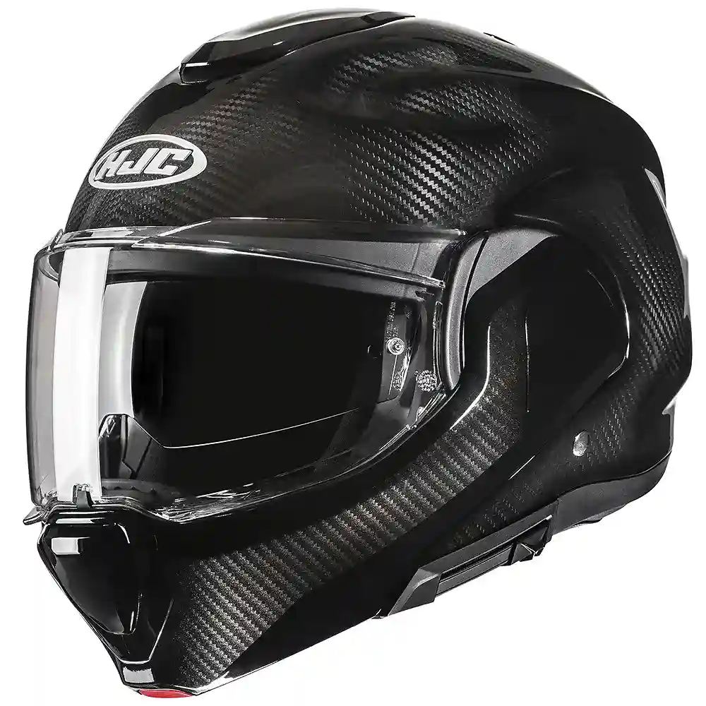 Detalle de pintura y diseño en tonalidad 2XL del F100 CARBON / Casco - Moto Garage Miami