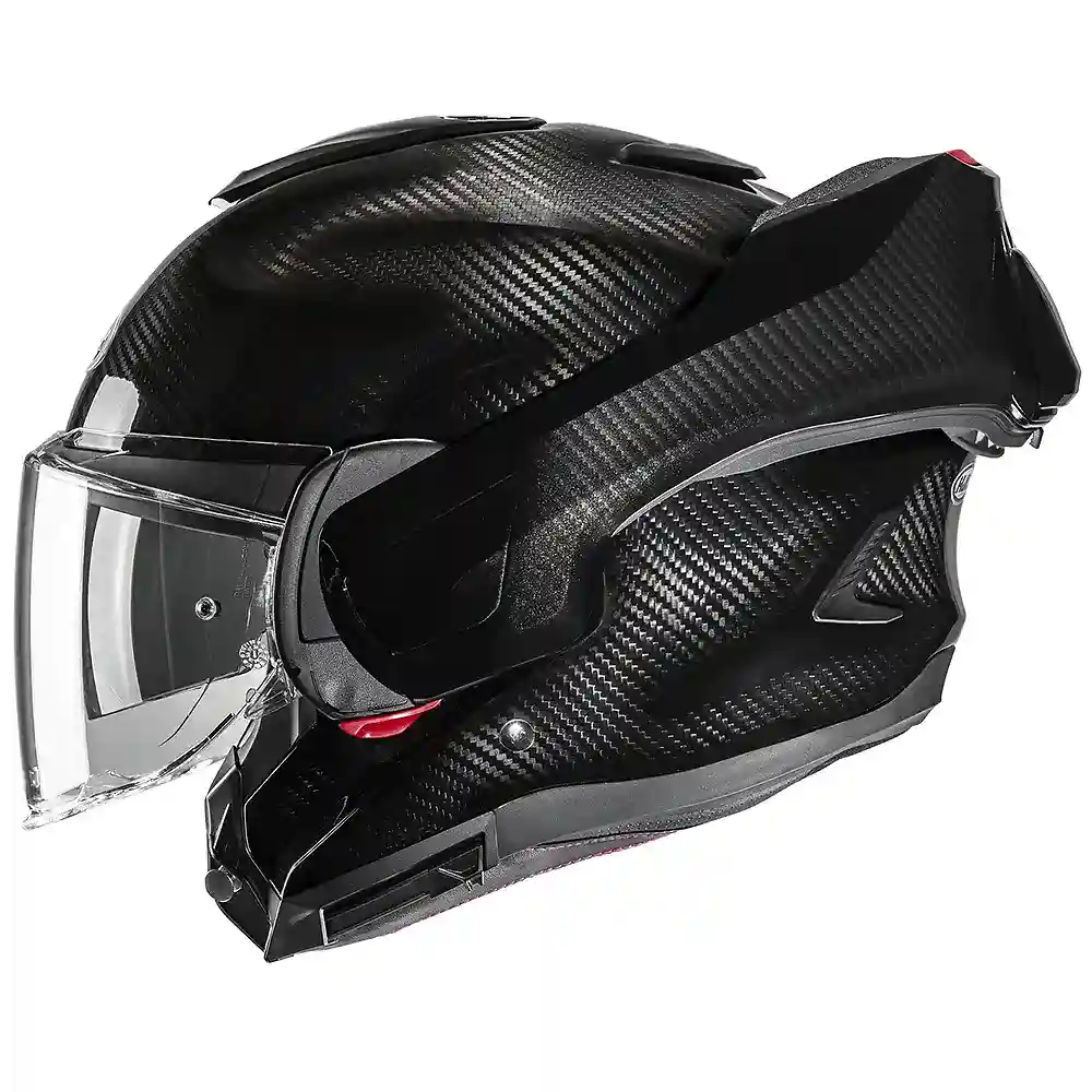 Perfil aerodinámico y sistema de ventilación del F100 CARBON / Casco HJC - Moto Garage Miami