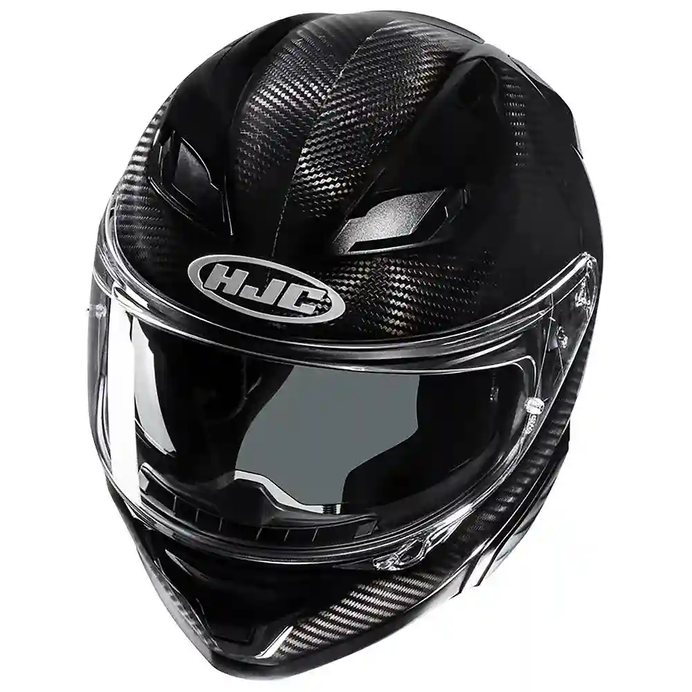 Detalle posterior y spoiler integrado del equipamiento F71 CARBON / Casco HJC - Moto Garage Miami