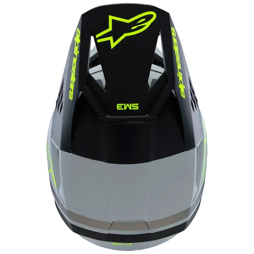 Perfil aerodinámico y sistema de ventilación del SM3 RADIUM (NIÑOS) - Casco Alpinestars - Moto Garage Miami