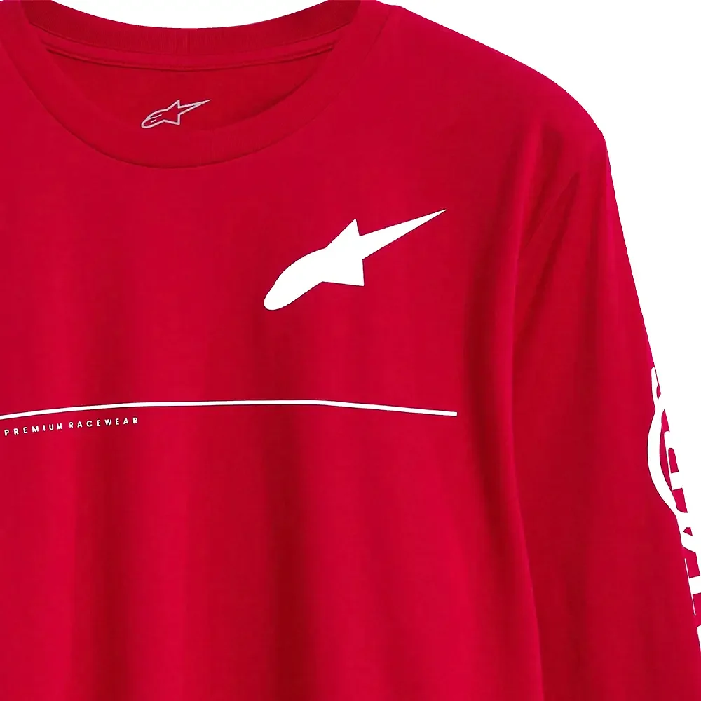 Perfil aerodinámico y sistema de ventilación del COMMITTED CSF - Camiseta Alpinestars - Moto Garage Miami