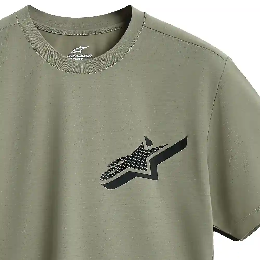 Perfil aerodinámico y sistema de ventilación del ATTRITION PERFORMANCE - Camiseta Alpinestars - Moto Garage Miami