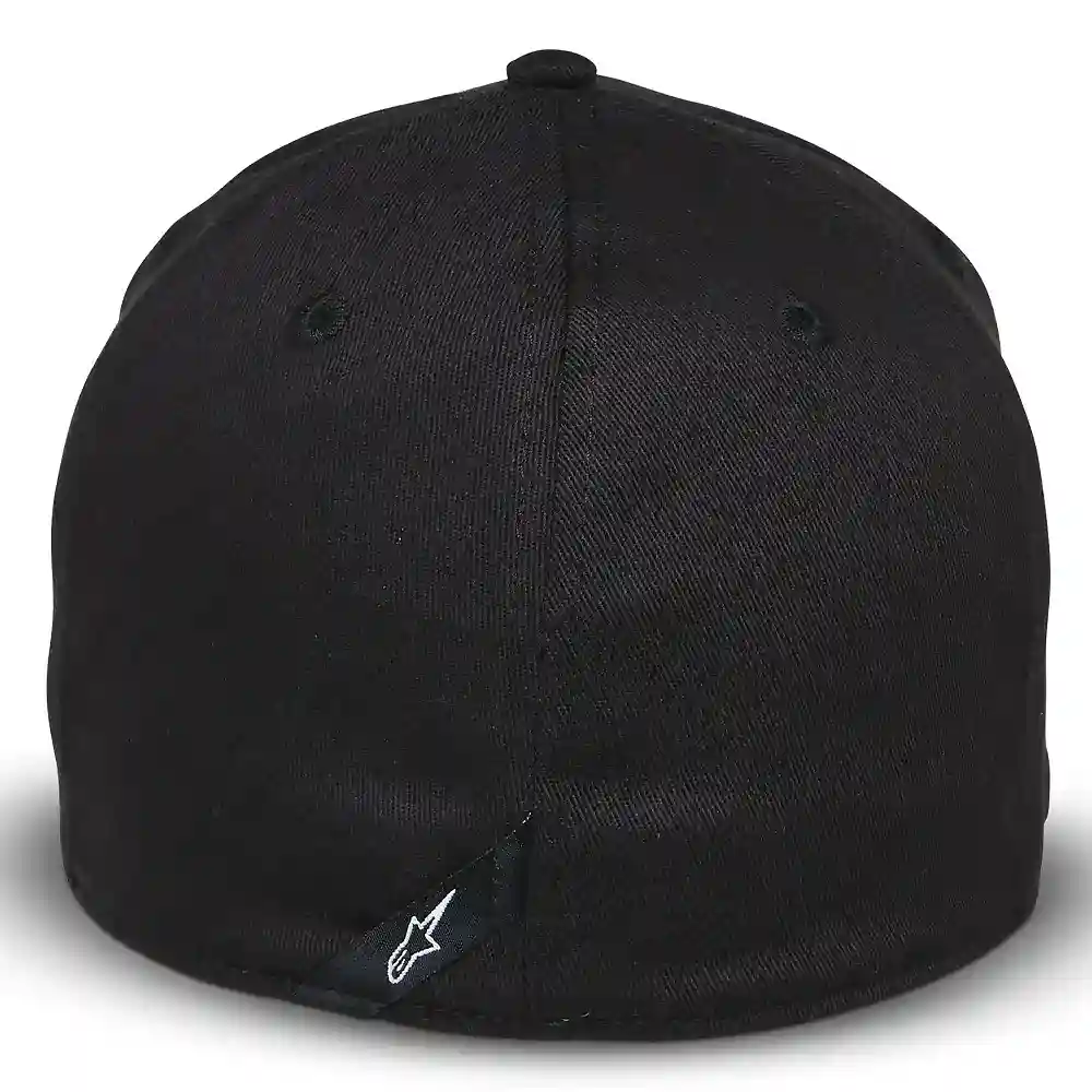 Primer plano de la construcción y material del Elemental / Gorra Alpinestars - Moto Garage Miami
