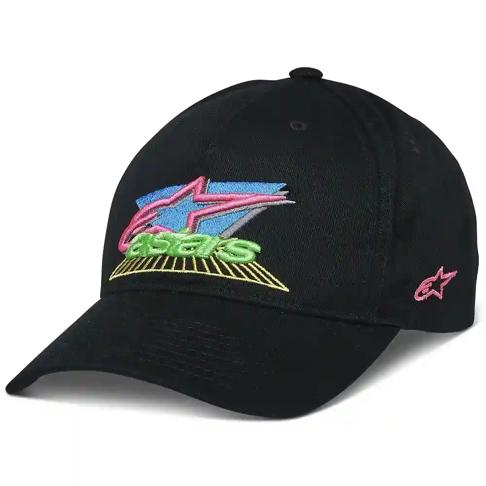 Toma estructural y acabado gráfico Negro del modelo Vivid / Gorra - Moto Garage Miami