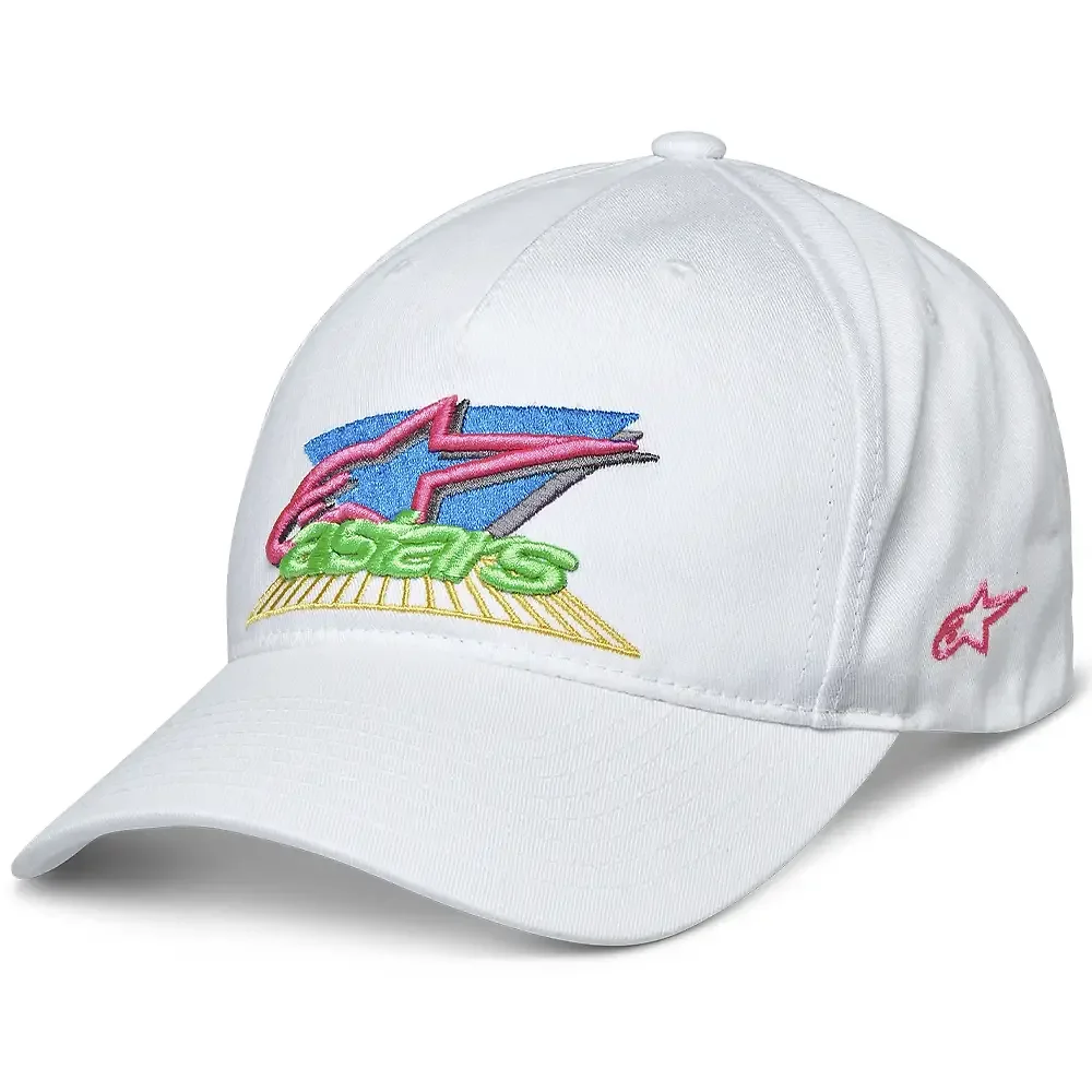 Materiales y estética visual de la versión Blanco del Vivid / Gorra - Moto Garage Miami