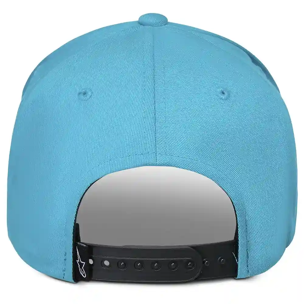 Primer plano de la construcción y material del Luminary / Gorra Alpinestars - Moto Garage Miami