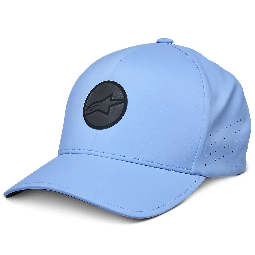 Toma estructural y acabado gráfico Azul del modelo Apex / Gorra - Moto Garage Miami