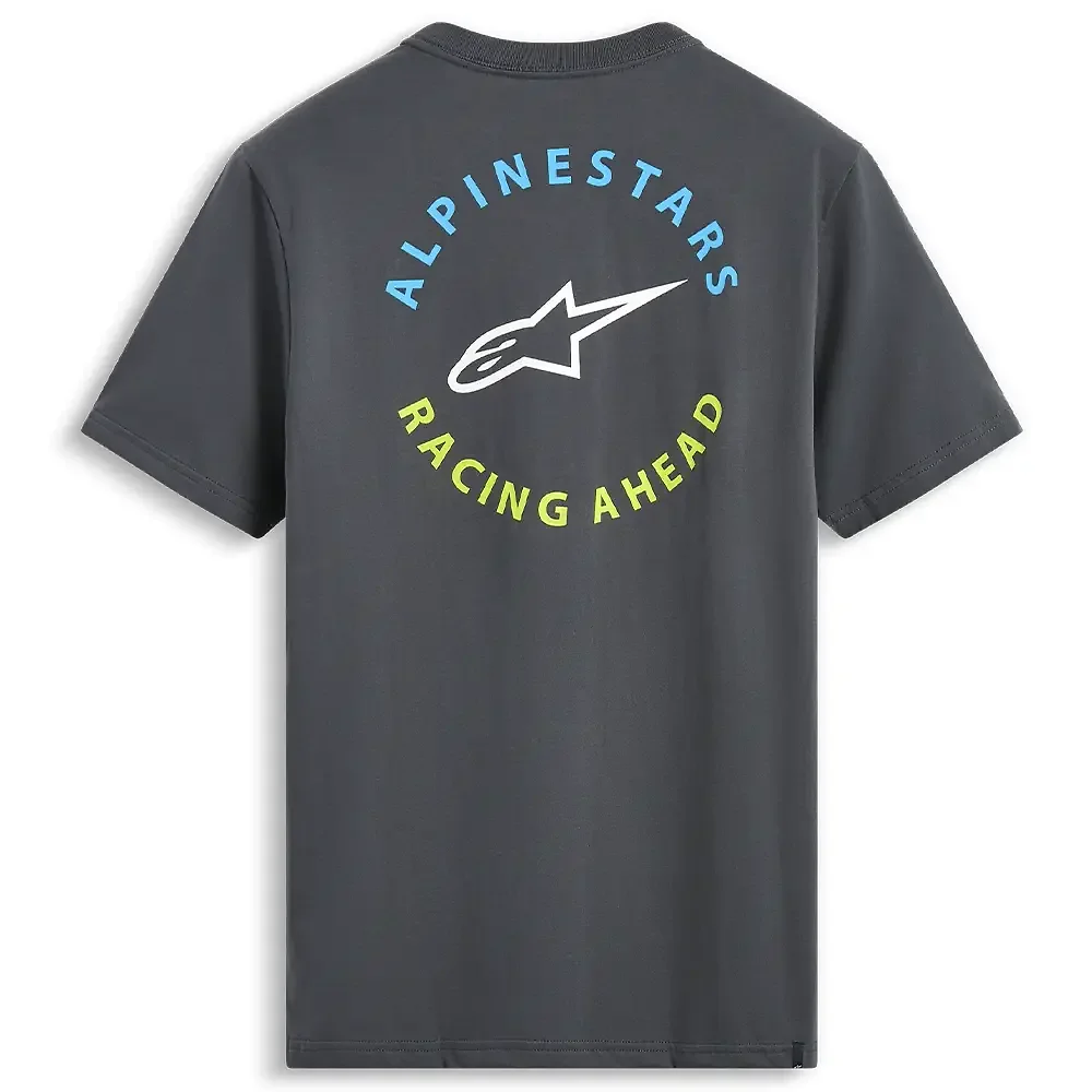 Vista frontal y diseño de calota del TRUE CSF - Camiseta Alpinestars - Moto Garage Miami