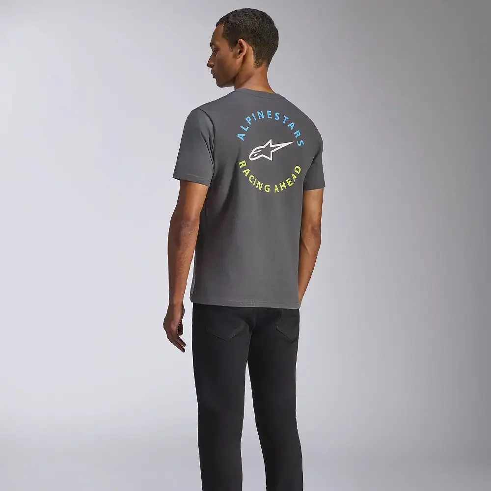 Primer plano de la construcción y material del TRUE CSF - Camiseta Alpinestars - Moto Garage Miami