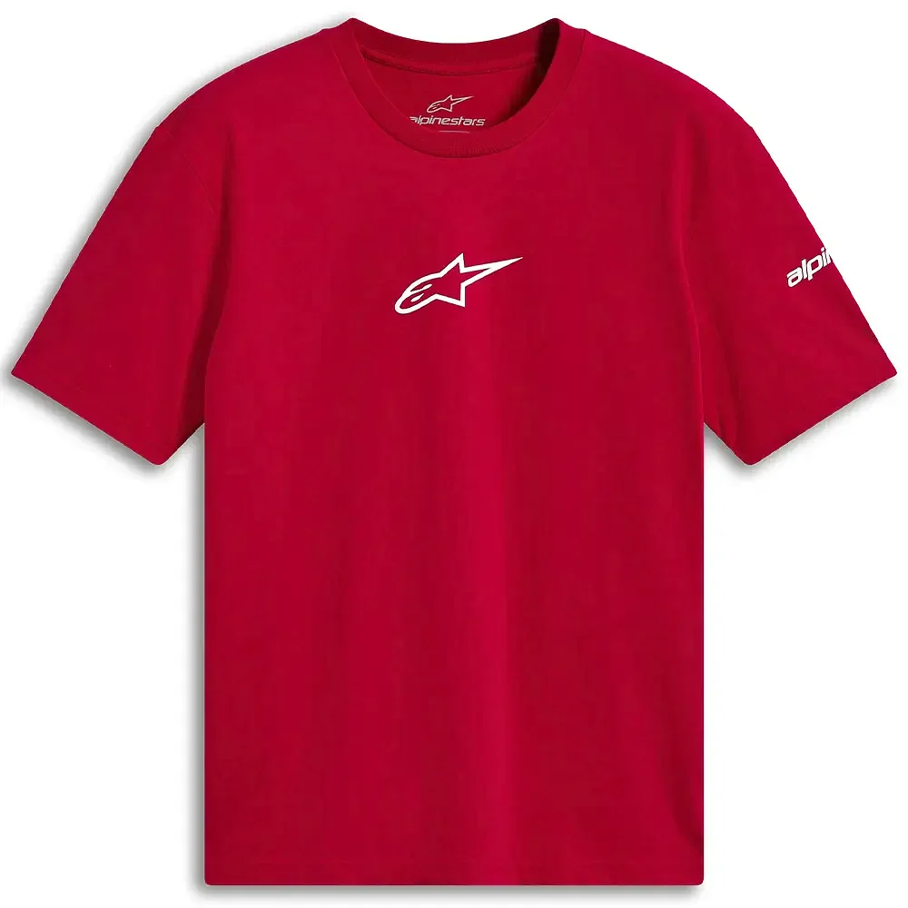 Detalle de pintura y diseño en tonalidad Rojo, 2XL del FRONTAL CSF - Camiseta - Moto Garage Miami