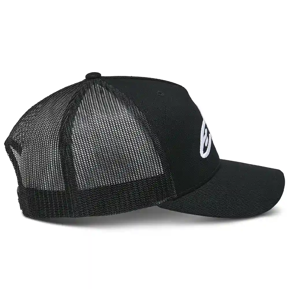Acabados interiores y sistema de retención del modelo Ageless Trucker / Gorra Alpinestars - Moto Garage Miami