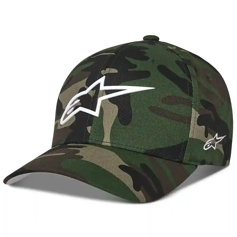 Materiales y estética visual de la versión Verde Camo, SMALL/MEDIUM del Ageless Multi / Gorra - Moto Garage Miami