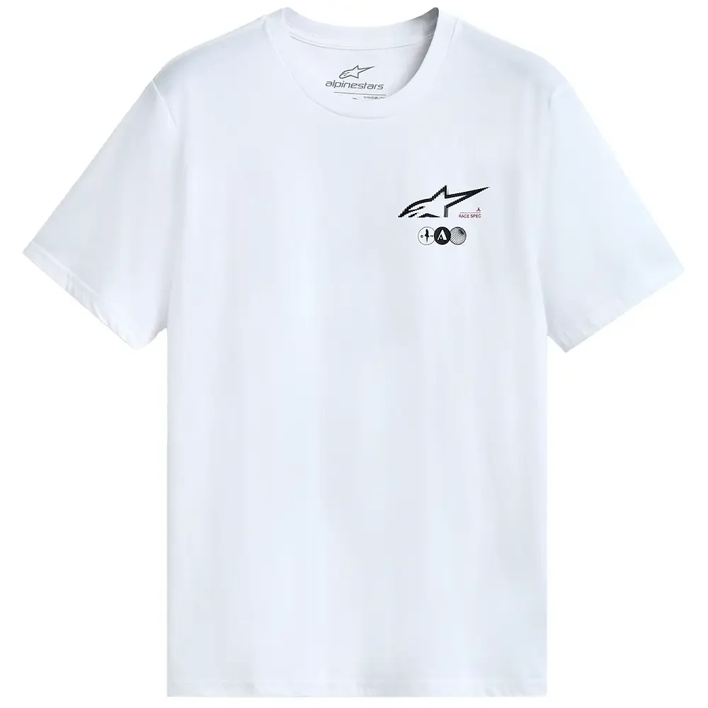 Materiales y estética visual de la versión Blanco, 2XL del ASYM CSF - Camiseta - Moto Garage Miami