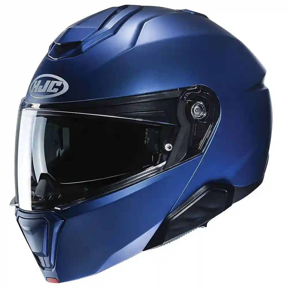 Detalle de pintura y diseño en tonalidad Azul Mate, 5XL del i91 (Hasta 5XL) / Casco - Moto Garage Miami