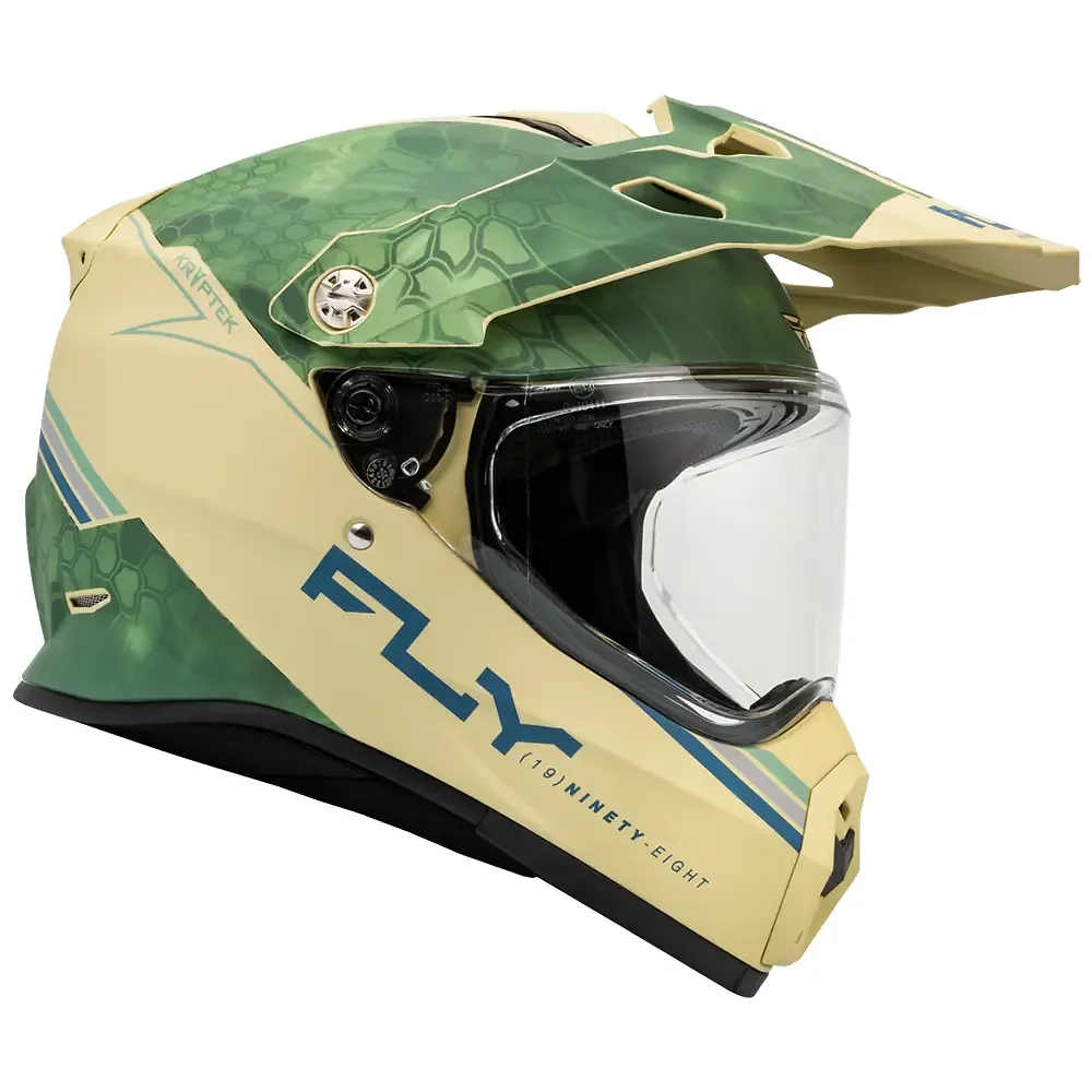 Perfil aerodinámico y sistema de ventilación del TREKKER KRYPTEK CONCEAL Casco Fly Racing - Moto Garage Miami