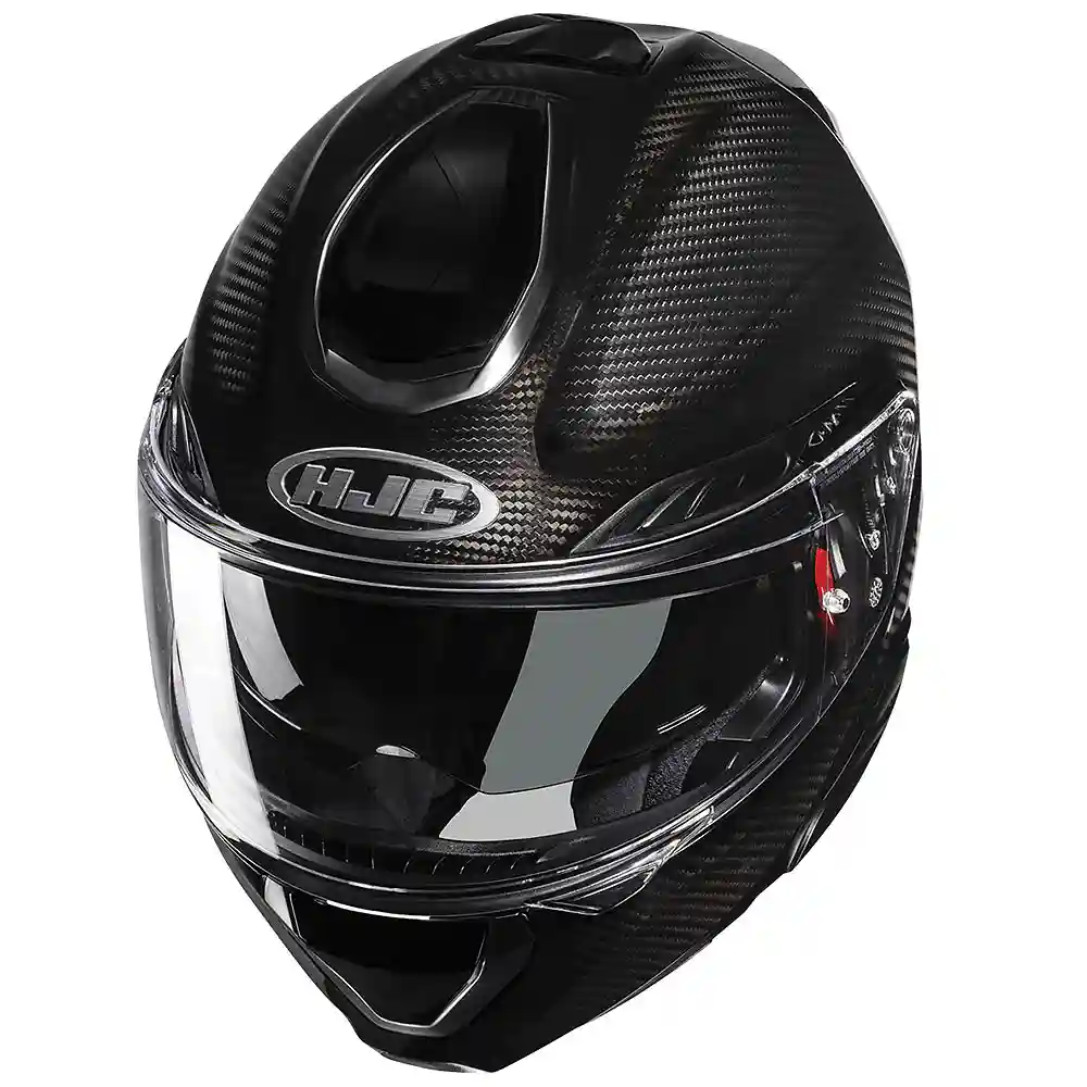 Detalle posterior y spoiler integrado del equipamiento RPHA 91 CARBON / Casco HJC - Moto Garage Miami
