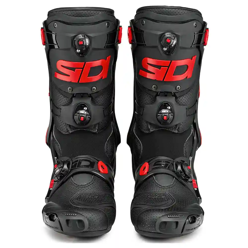 Perfil aerodinámico y sistema de ventilación del REX AIR Botas Sidi - Moto Garage Miami