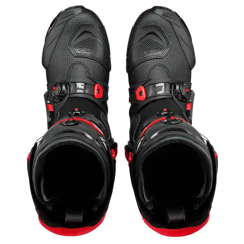 Acabados interiores y sistema de retención del modelo REX AIR Botas Sidi - Moto Garage Miami