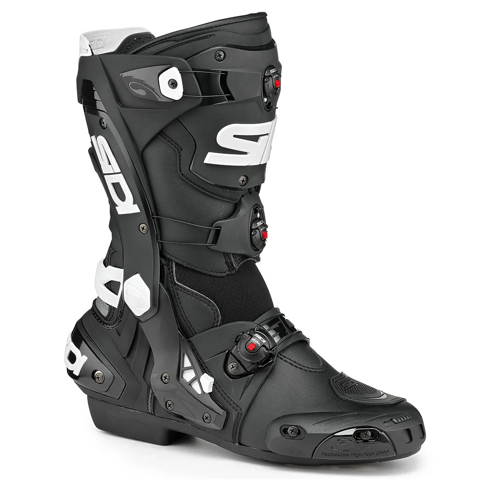 Acabado de fábrica en color Negro/Blanco, 48 para el REX AIR Botas - Moto Garage Miami