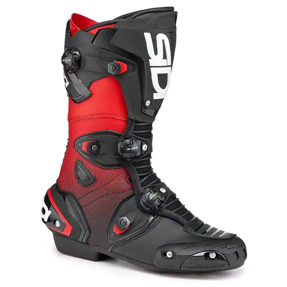 Toma estructural y acabado gráfico Negro/Rojo, 47 del modelo MAG-1 Botas - Moto Garage Miami