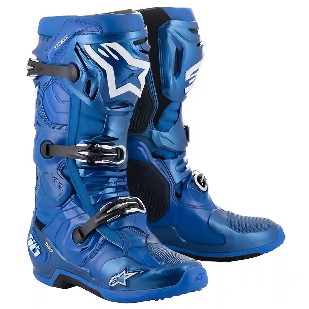 Toma estructural y acabado gráfico Azul/Negro, 13 del modelo TECH 10 Botas - Moto Garage Miami
