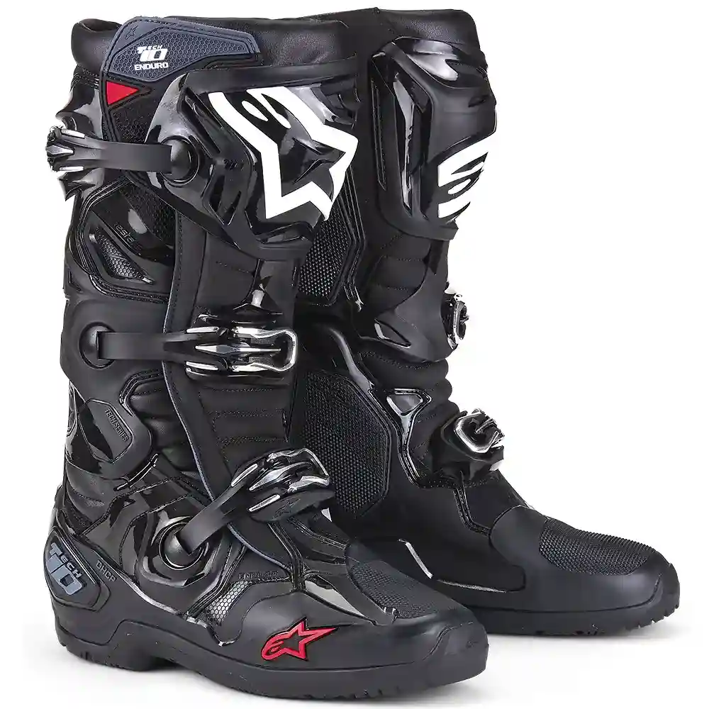 Acabado de fábrica en color Negro, 14 para el TECH 10 ENDURO Botas - Moto Garage Miami
