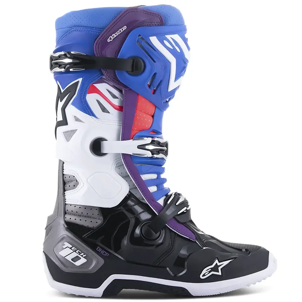 Perfil aerodinámico y sistema de ventilación del Tech 10 Supervented Botas Alpinestars - Moto Garage Miami