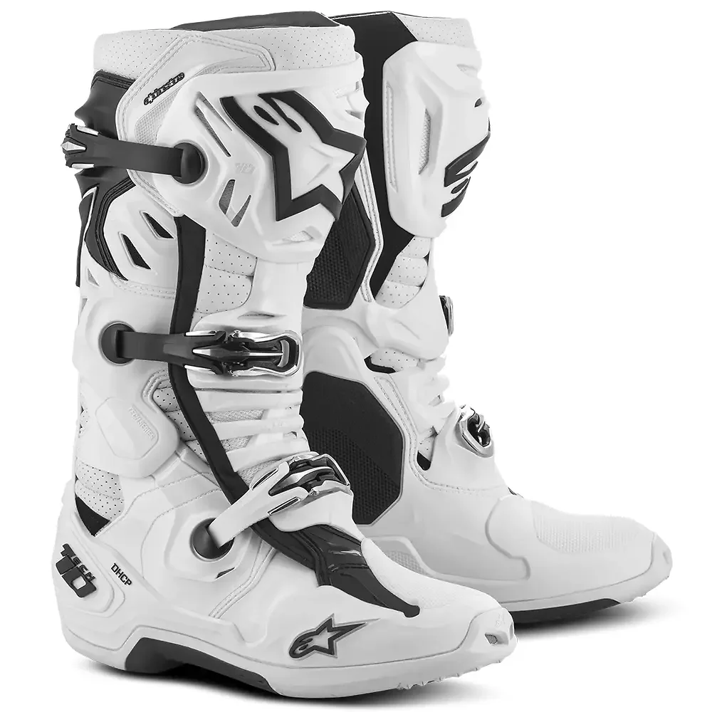Acabado de fábrica en color Blanco, 14 para el Tech 10 Supervented Botas - Moto Garage Miami