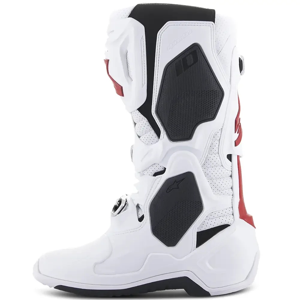 Acabados interiores y sistema de retención del modelo Tech 10 Supervented Botas Alpinestars - Moto Garage Miami