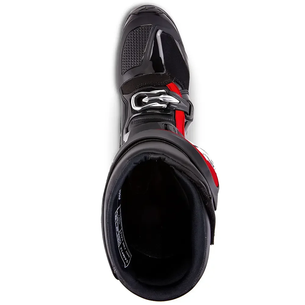 Acabados interiores y sistema de retención del modelo TECH 7 MX / Botas Alpinestars - Moto Garage Miami