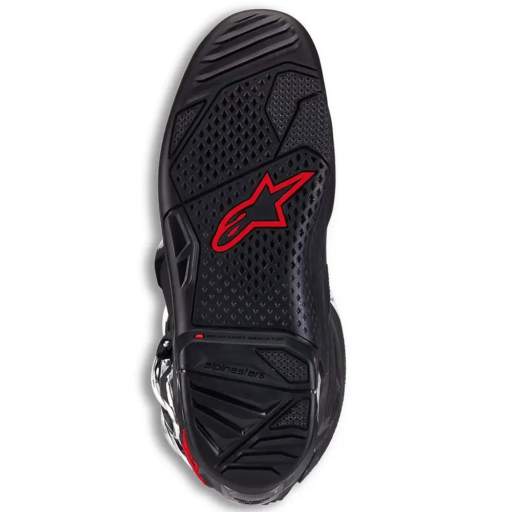 Primer plano de la construcción y material del TECH 7 MX / Botas Alpinestars - Moto Garage Miami
