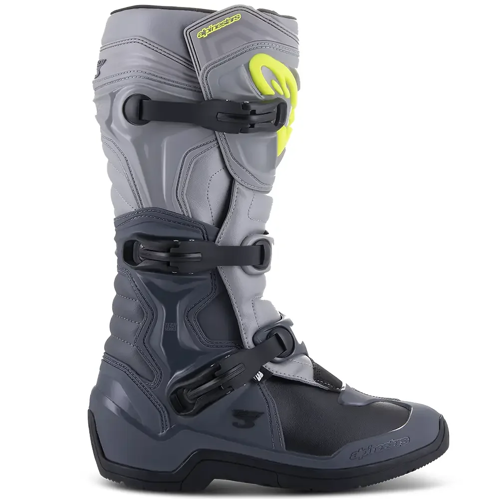Perfil aerodinámico y sistema de ventilación del Tech 3 Botas Alpinestars - Moto Garage Miami