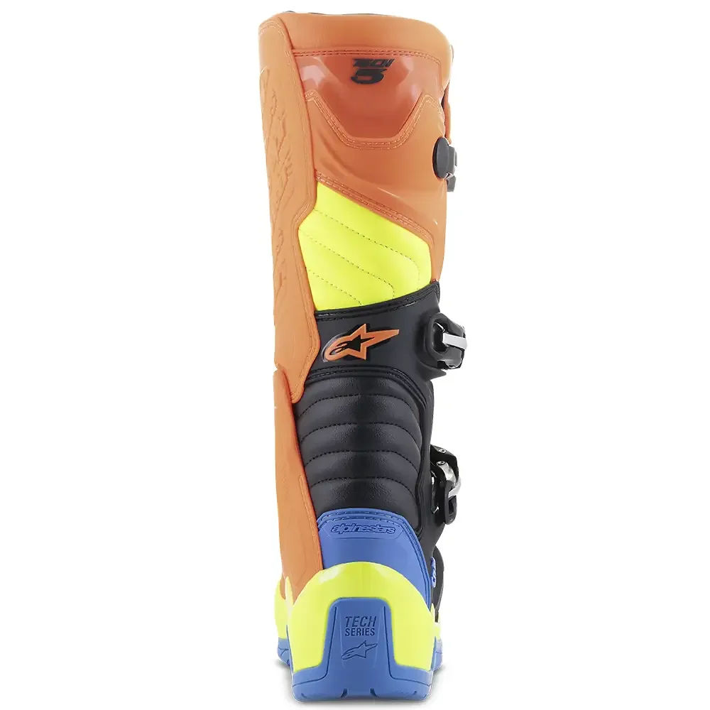 Primer plano de la construcción y material del Tech 5 Botas Alpinestars - Moto Garage Miami