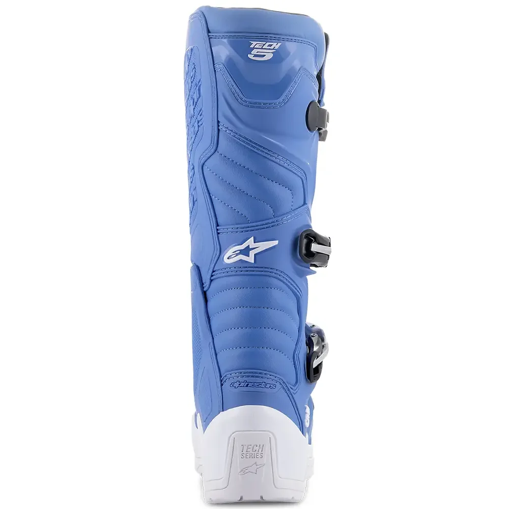 Primer plano de la construcción y material del Tech 5 Botas Alpinestars - Moto Garage Miami