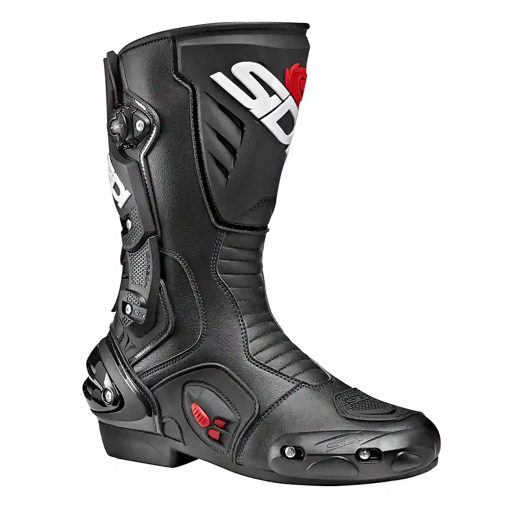 Materiales y estética visual de la versión Negro/Negro, 49 del VERTIGO 2 Botas - Moto Garage Miami