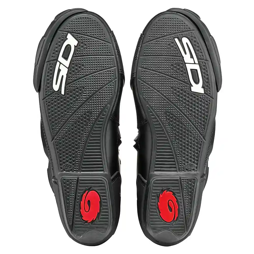 Vista frontal y diseño de calota del PERFORMER GORE-TEX Botas Sidi - Moto Garage Miami