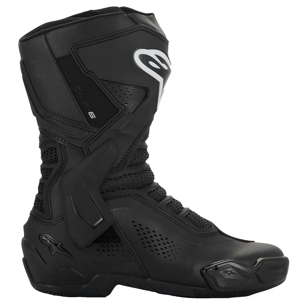 Acabados interiores y sistema de retención del modelo Stella SMX-6 V3 Ventiladas Botas Alpinestars - Moto Garage Miami