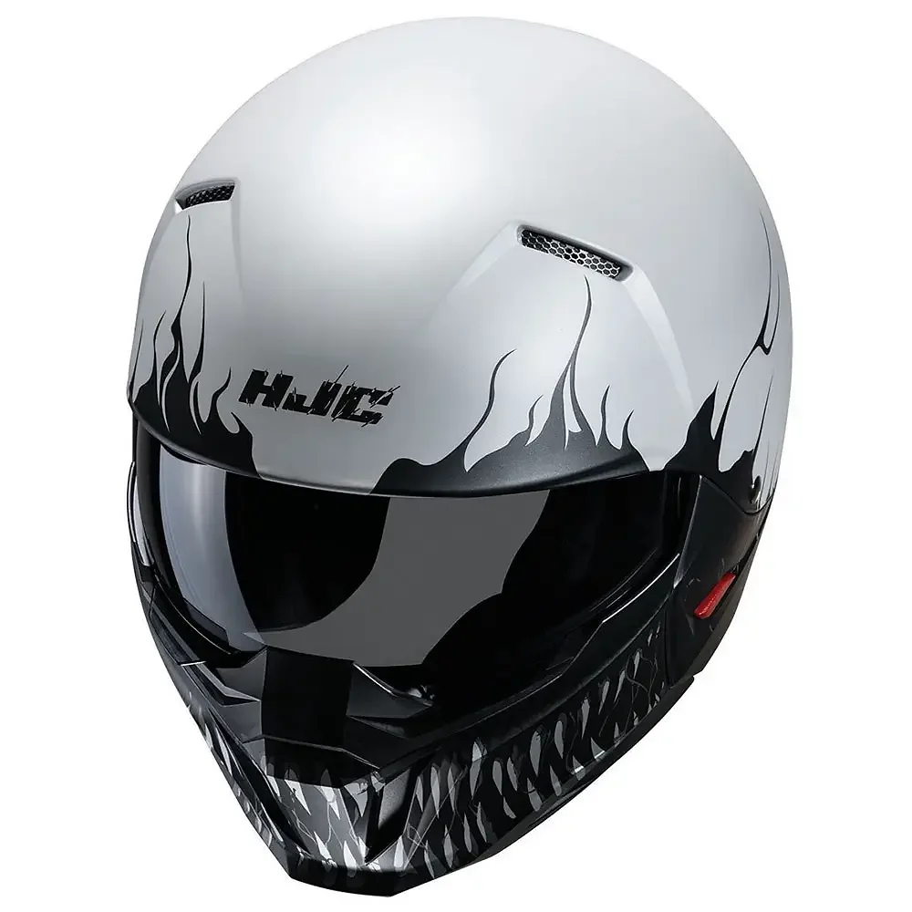 Detalle posterior y spoiler integrado del equipamiento i20 SCRAW Casco HJC - Moto Garage Miami