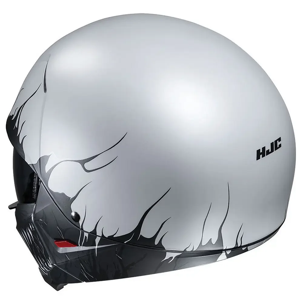 Vista frontal y diseño de calota del i20 SCRAW Casco HJC - Moto Garage Miami